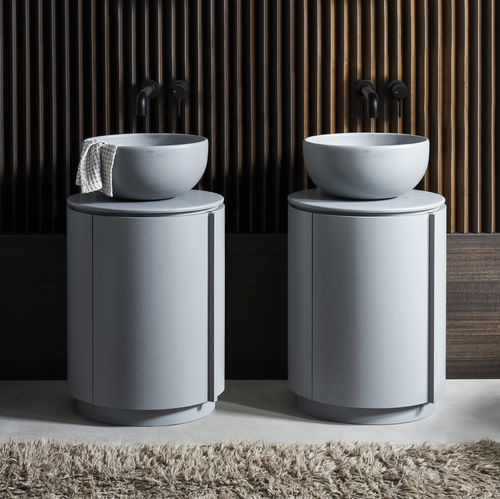 Aufsatzwaschbecken - ARCADIA - TIBERINO - BRINA - Ceramica Cielo - Keramik / Holz / individuell gestaltbar