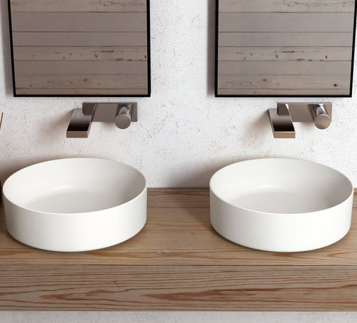 Aufsatzwaschbecken - SHUI COMFORT TALCO - Ceramica Cielo - Keramik / doppelt / rund