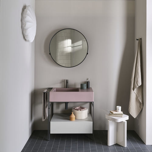 Freistehender Waschtisch-Unterschrank - NARCISO MINI - Ceramica Cielo - Keramik / Metall / modern