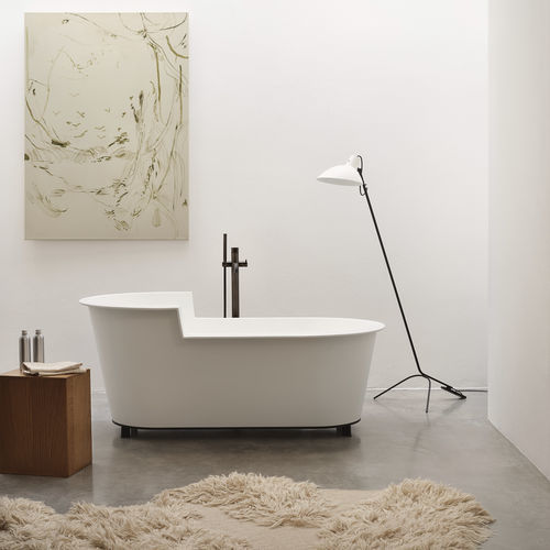 Ovale Badewanne - OFELIA - Ceramica Cielo - freistehend / für Wohnungen / Mineralwerkstoff