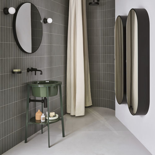 Freistehender Waschtisch-Unterschrank - CATINO - ALGA - Ceramica Cielo - Keramik / aus lackiertem Stahl / Marmor