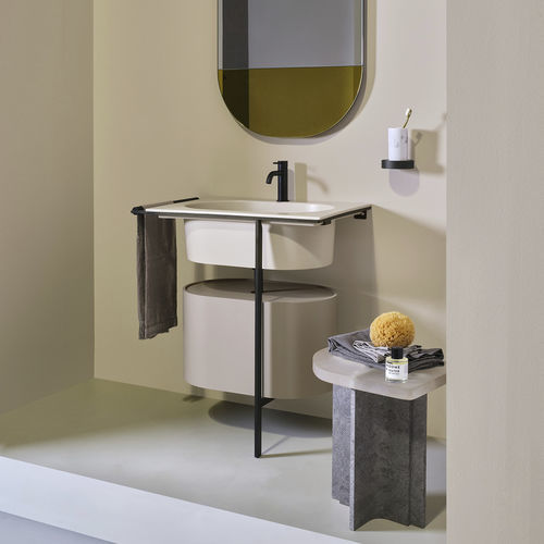 Wandhängender Waschtisch-Unterschrank - Kyros - Ceramica Cielo - freistehend / Holz / Keramik