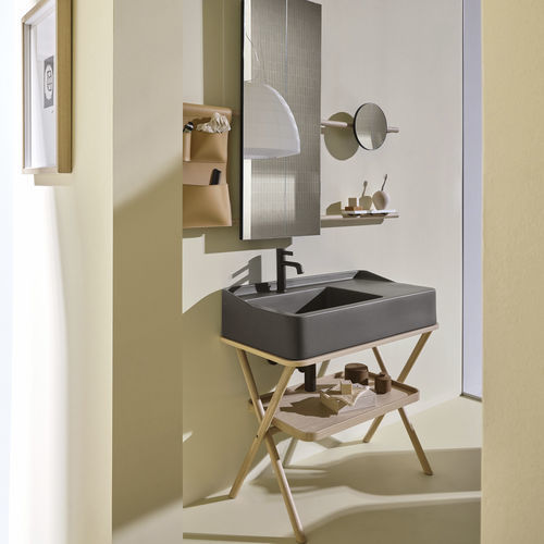 Freistehender Waschtisch-Unterschrank - Siwa - Ceramica Cielo - Holz / Keramik / modern