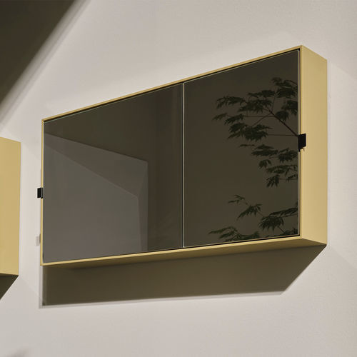Moderne Badezimmerschrank mit Spiegel - SIMPLE BOX - ANEMONE - Ceramica Cielo - für Privatgebrauch / lackiertes Holz / Glas