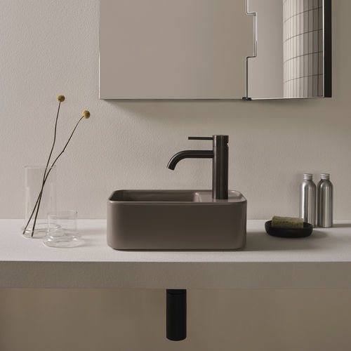 Aufsatzwaschbecken - LES PETITES - ARENARIA - Ceramica Cielo - Keramik / rechteckig / 1-Loch