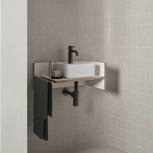 Aufsatzwaschbecken - LES PETITES - TALCO - Ceramica Cielo - Keramik / quadratisch / 1-Loch