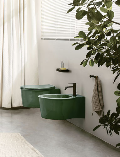 Wandhängendes WC - CATINO - SMERALDO - Ceramica Cielo - Keramik / für Privatgebrauch / oval