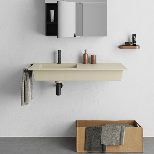 Wand-Waschbecken - Era 80 - Ceramica Cielo - Keramik / rechteckig / 1-Loch