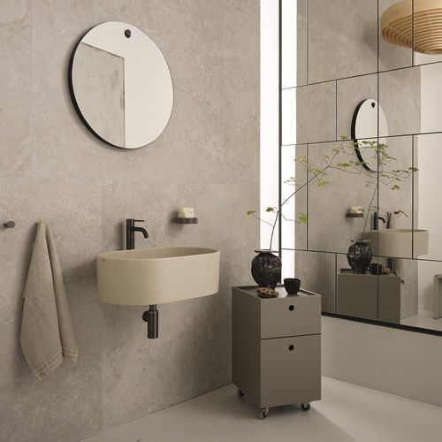 Wand-Waschbecken - Otis 359 - Ceramica Cielo - Keramik / oval / 1-Loch