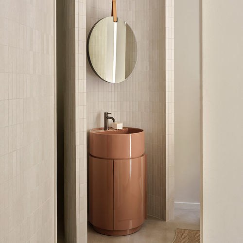 Freistehender Waschtisch-Unterschrank - TIBERINO N - Ceramica Cielo - Keramik / Design / 1 Tür