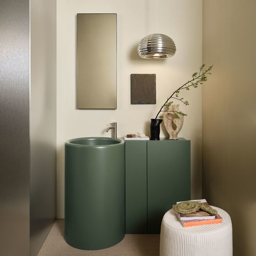 Freistehender Waschtisch-Unterschrank - ITACA 90 - Ceramica Cielo - Holz / Keramik / modern