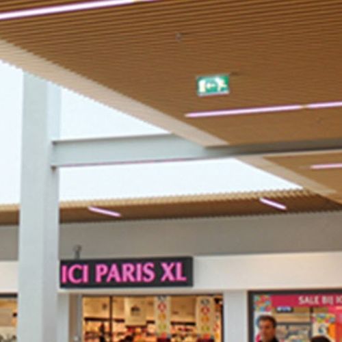 Metalldeckensystem - Luxalon® Metal Woodprint - Hunter Douglas Architectural - Platten / Lamellen / für Reinraum