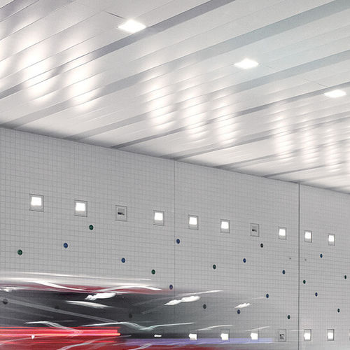 Aluminiumdeckensystem - Luxalon&reg; 150F - 200F Ext - Hunter Douglas Architectural - Platten / für Reinraum / für Büro