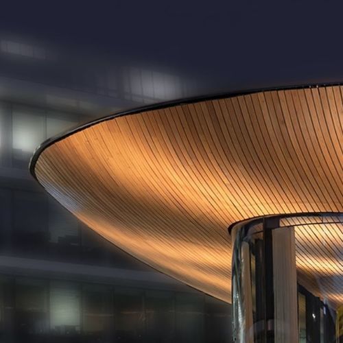 Massivholzdeckensystem - Derako&reg; Solid Linear Ext - Hunter Douglas Architectural - Platten / für Büro / für den Innenraum