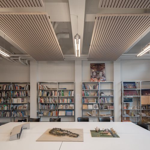 Polyesterfaser-Zwischendecke - HeartFelt® Islands - Hunter Douglas Architectural - Filz / Platten / für Büro