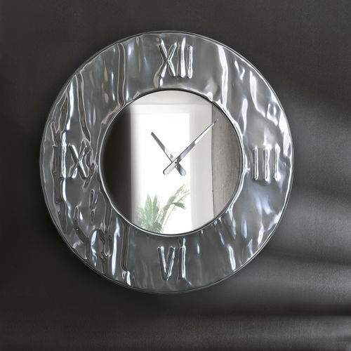 Moderne Uhr - MITO - Riflessi - wandmontiert / Analog / Aluminium