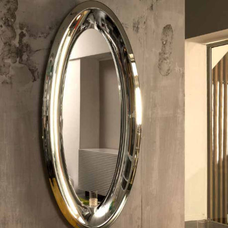 Wandmontierter Spiegel - AQUA - Riflessi - modern / rund / oval