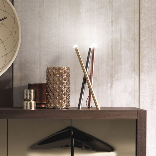Tischlampe - SHANGAI T - Riflessi - aus lackiertem Metall / polierter Stahl / modern