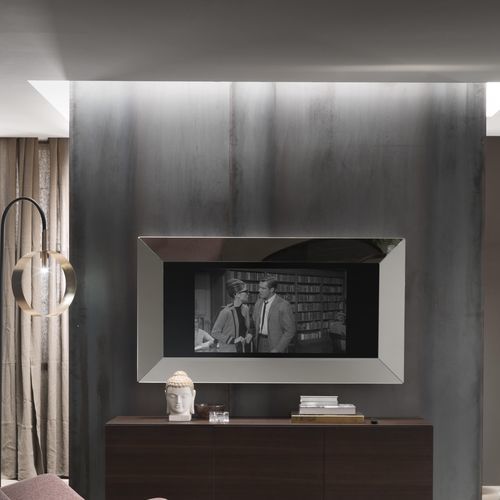Wandmontierter TV-Spiegel - MIRROR TV - Riflessi - modern / rechteckig / quadratisch