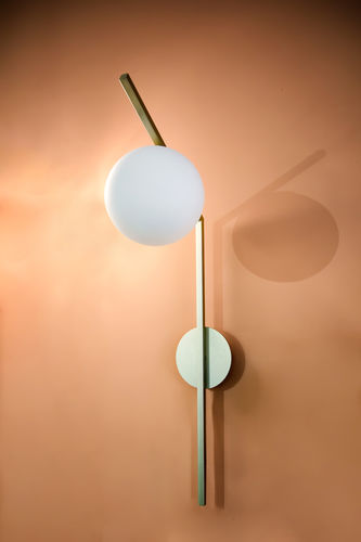 Moderne Wandleuchte - DODO A - Riflessi - für den Innenraum / aus lackiertem Metall / Glas