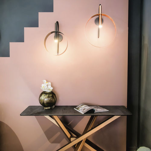 Moderne Wandleuchte - LED LOOP A  - Riflessi - für den Innenraum / aus lackiertem Metall / kreisförmig