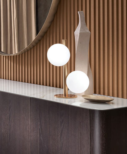 Tischlampe - TWIST T - Riflessi - Metall / Glas / modern