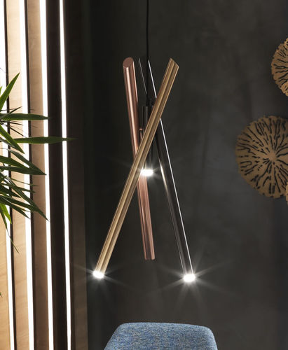 Hängelampe - SHANGAI S3  - Riflessi - Metall / modern / mit Kabel