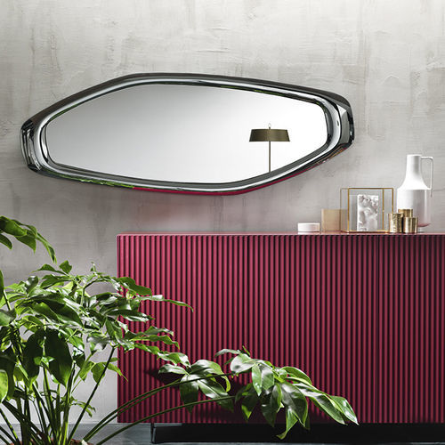 Wandmontierter Spiegel - SOUL  - Riflessi - modern / silberfarben / Bronze-Look