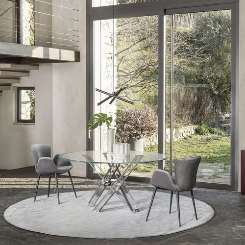 Moderner Tisch - SHANGAI LIMITED EDITION PIANO DIAMANTE - Riflessi - Kristall / Methacrylat / rund