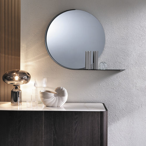 Wandmontierter Spiegel - MADAME - Riflessi - modern / rund / Metall