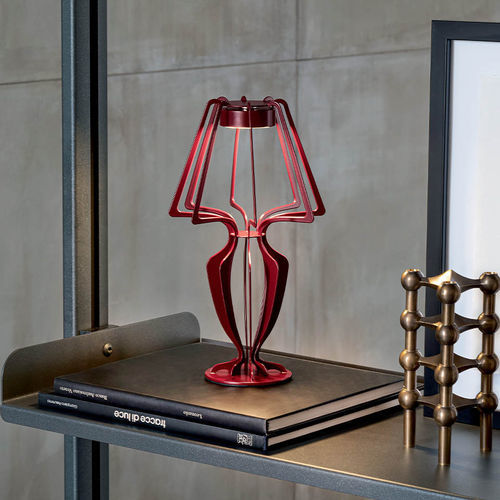 Nachttischlampe - ALLEGRA T SMALL  - Riflessi - aus lackiertem Metall / modern / schnurlos