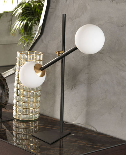 Tischlampe - MERIDIAN T  - Riflessi - aus lackiertem Metall / Glas / modern