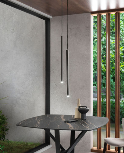 Hängelampe - STILO SS - Riflessi - aus lackiertem Metall / modern / mit Kabel