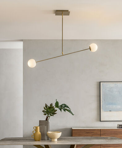 Hängelampe - MERIDIAN S2 - Riflessi - aus lackiertem Metall / modern / mit Kabel