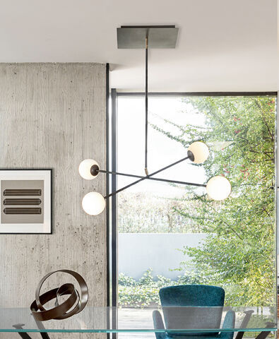 Hängelampe - MERIDIAN S4 - Riflessi - aus lackiertem Metall / modern / mit Kabel