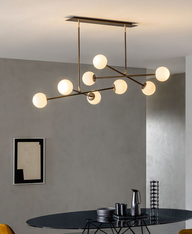 Hängelampe - MERIDIAN S8 - Riflessi - aus lackiertem Metall / modern / mit Kabel