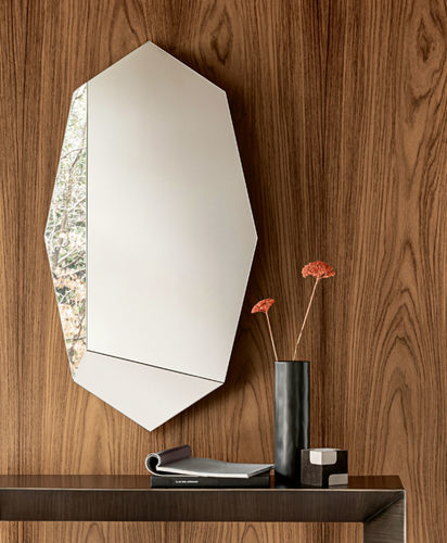 Wandmontierter Spiegel - PRISMA  - Riflessi - modern / achteckig / Bronze-Look