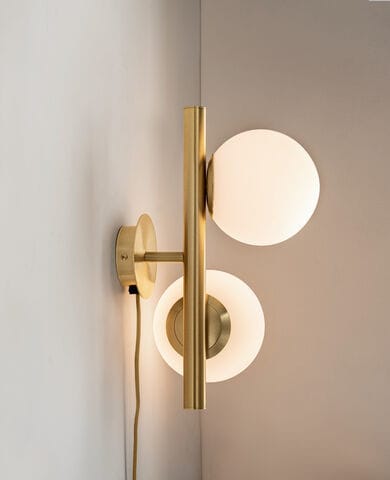 Moderne Wandleuchte - TWIST A  - Riflessi - für den Innenraum / aus lackiertem Metall / sphärisch