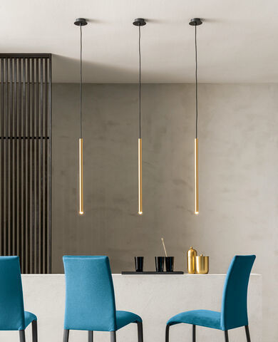 Hängelampe - STILO SS - Riflessi - aus lackiertem Metall / modern / mit Kabel