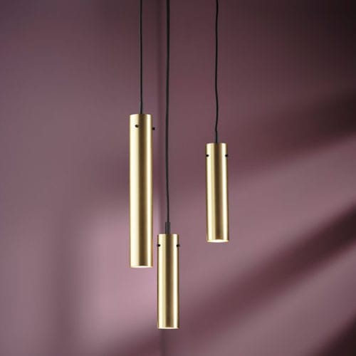 Hängelampe - FM2014 - Frandsen Lighting - Messing / gebürsteter Edelstahl / modern