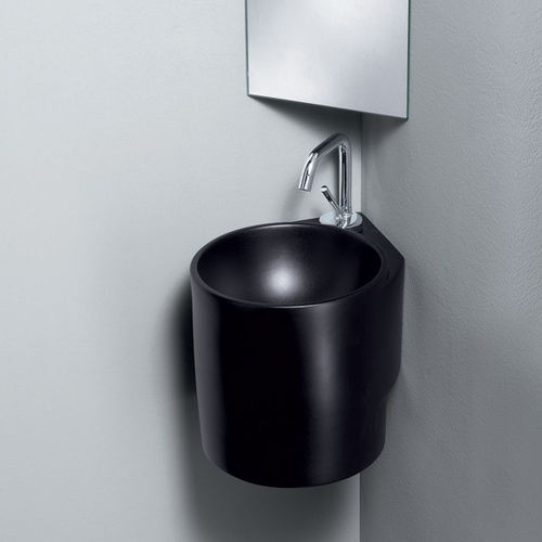 Wand-Handwaschbecken - L315 - A. e T. ITALIA - rund / Keramik