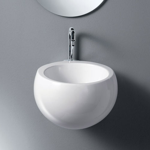 Wand-Handwaschbecken - L312 - A. e T. ITALIA - sphärisch / Keramik
