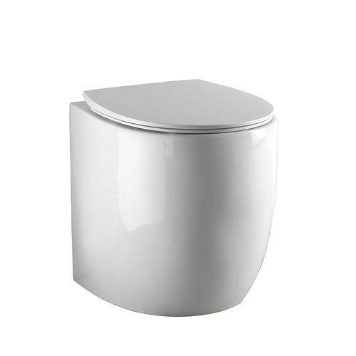 Freistehendes WC - S557 - A. e T. ITALIA - Keramik / für Privatgebrauch / oval