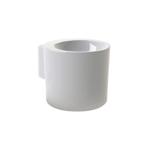 Wand-Waschbecken - L102 - A. e T. ITALIA - Keramik / rund / ohne Öffnung