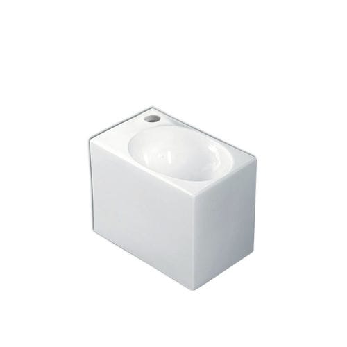 Wand-Handwaschbecken - L311 - A. e T. ITALIA - rechteckig / Keramik