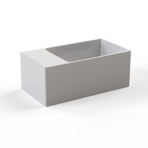 Wand-Handwaschbecken - L661 - A. e T. ITALIA - rechteckig / Keramik