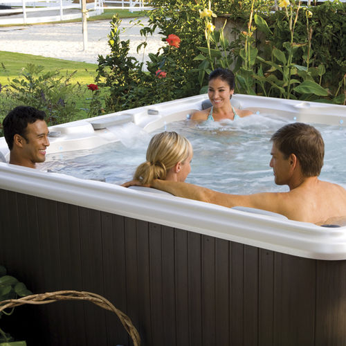 Einbau-Whirlpool - HAMILTON  - SUNDANCE SPAS FRANCE - zum Aufstellen / quadratisch / Sechssitzer