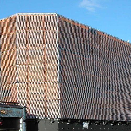 Metall-Metallgewebe - YOUNG VIC THEATRE - James & Taylor - für Fassadenverkleidung / ausgebreitet