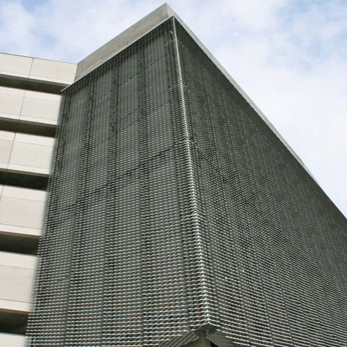 Metall-Metallgewebe - JOHN LEWIS CAR PARK - James & Taylor - für Fassadenverkleidung / ausgebreitet