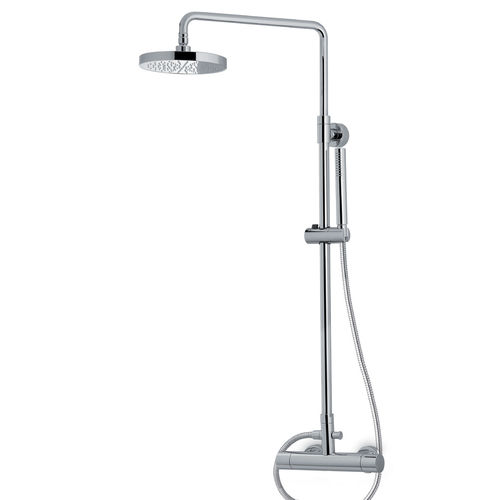 Thermostatische Duschsäule - 476 - NEWFORM - für Außenbereich / Edelstahl / wandmontiert